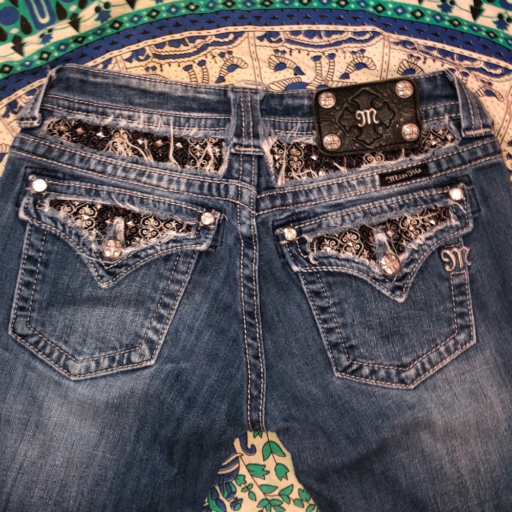 Miss Me bling bootcut jeans